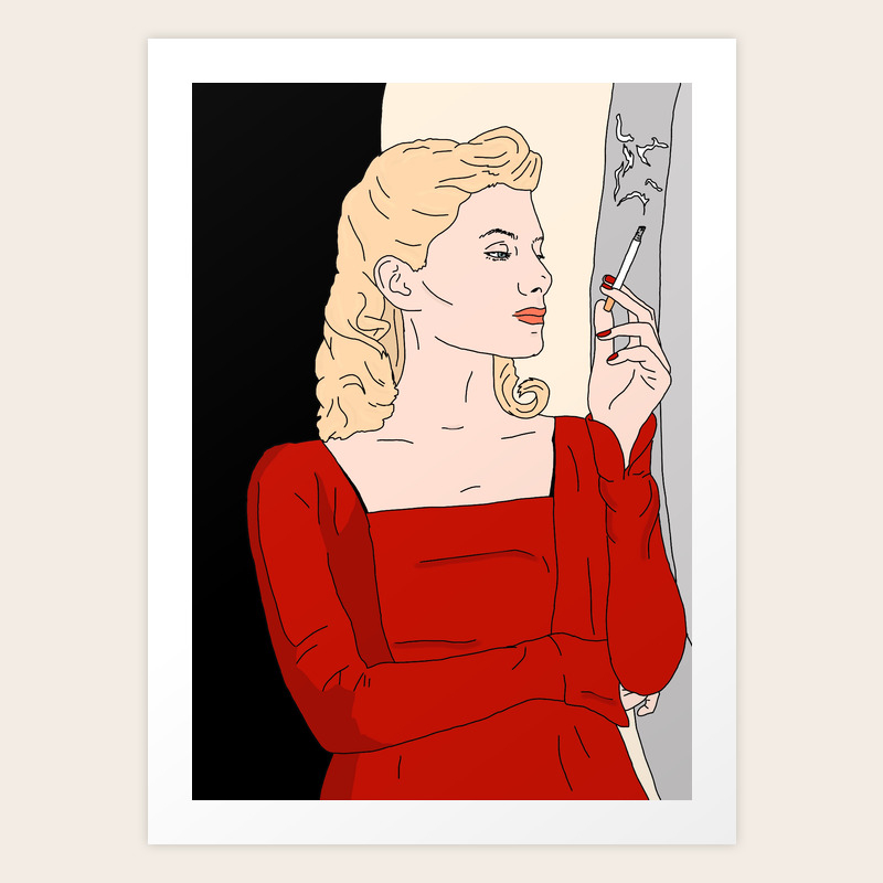 Inglourious Basterds Shoshanna Art Print By Mathildesahlholdt