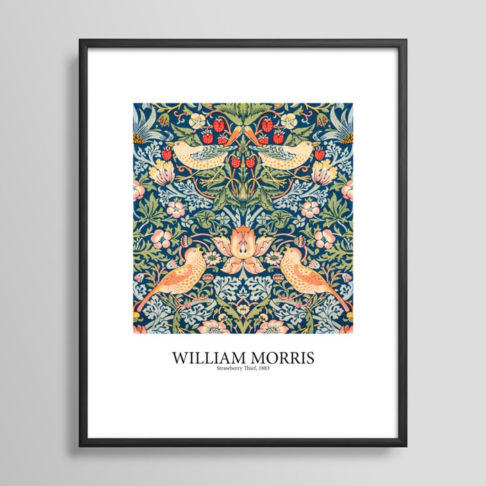Strawberry Thief by William Morris Framed Art Print