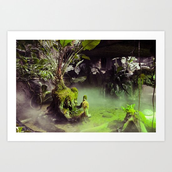 Fog // Moss. Art Print