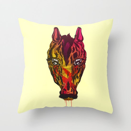 The Horse Throw Pillow