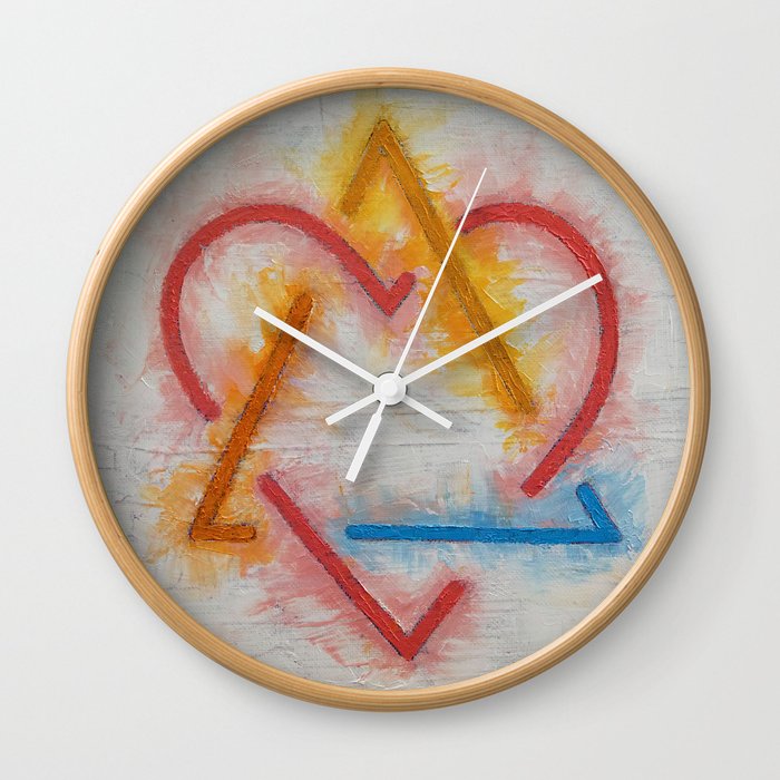 Adoption Symbol Wall Clock By Michaelcreese Society6
