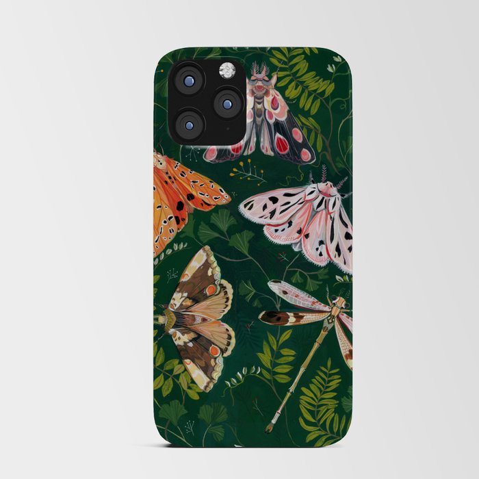 Moths and dragonfly iPhone Card Case