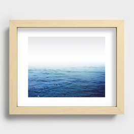 Calm Blue Ocean Recessed Framed Print