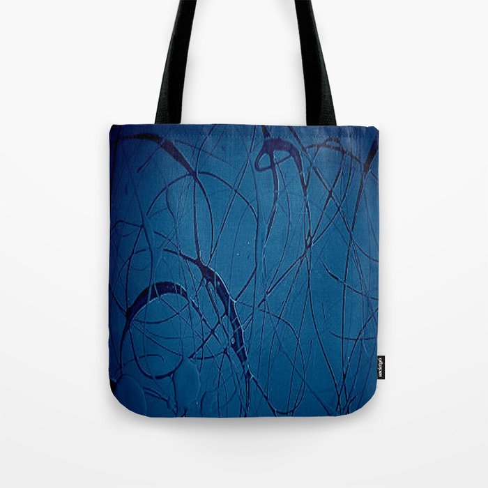 Navy Blue Jackson Pollock Style Famous Artists Abstract