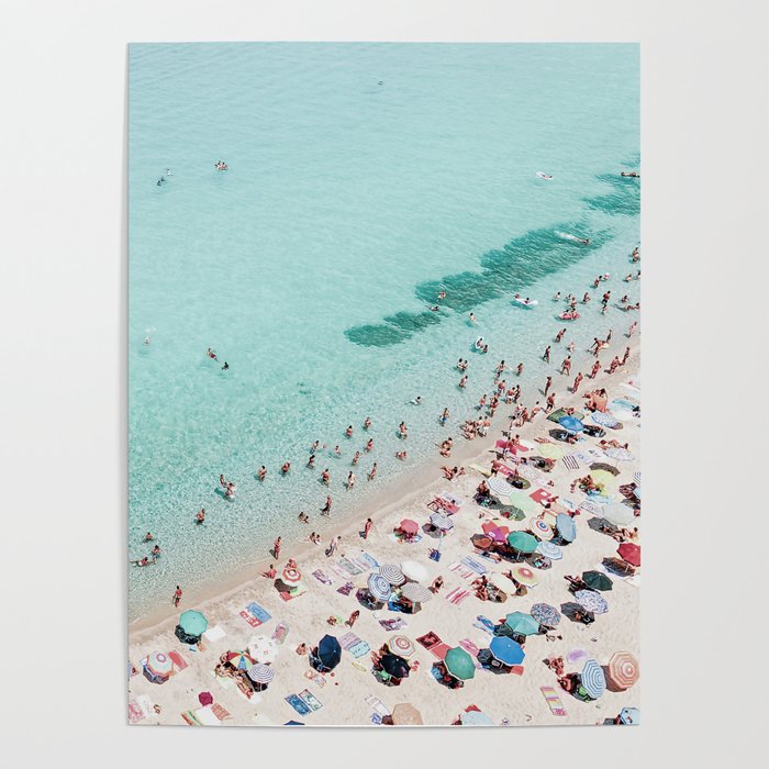 Busy Beach Poster