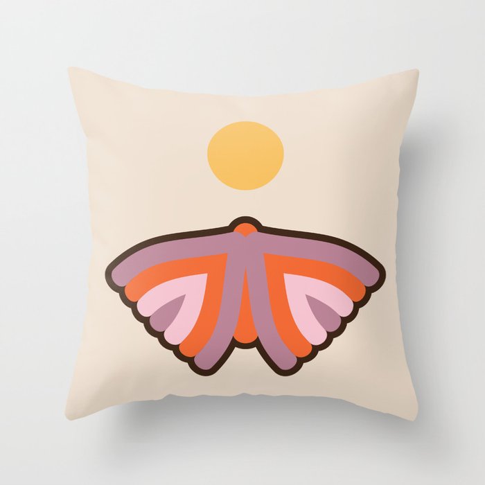 Moth Throw Pillow