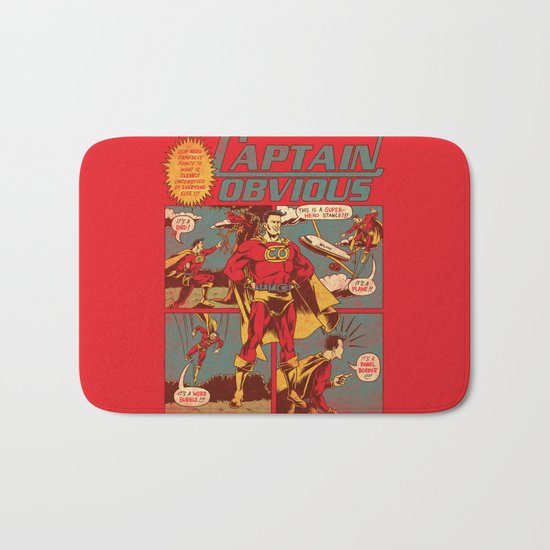 Captain Obvious! Bath Mat