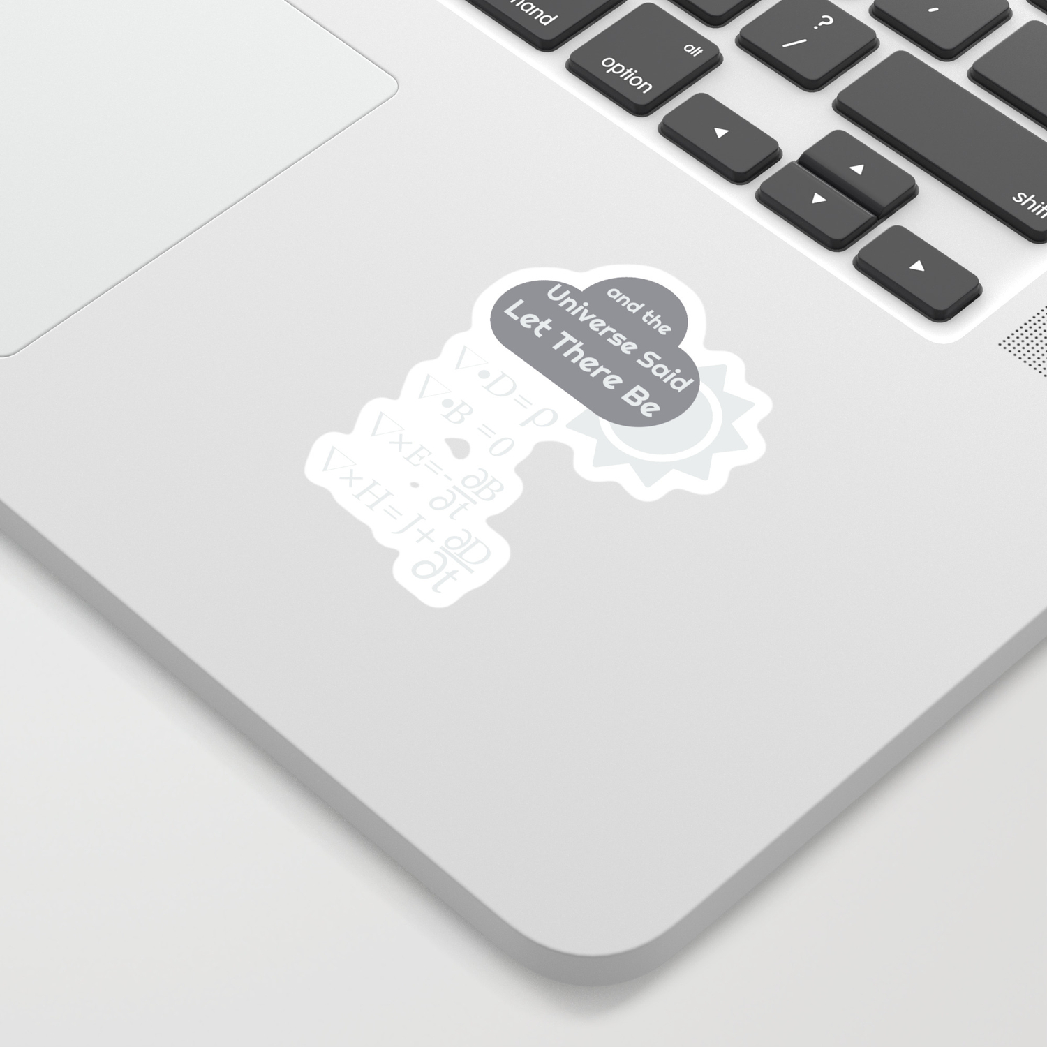 Funny Maxwells Equations Universe Said Let There Be Light Sticker By Noveltymerch Society6 Funny Maxwells Equations Universe Said Let There Be Light Sticker By Noveltymerch Society6