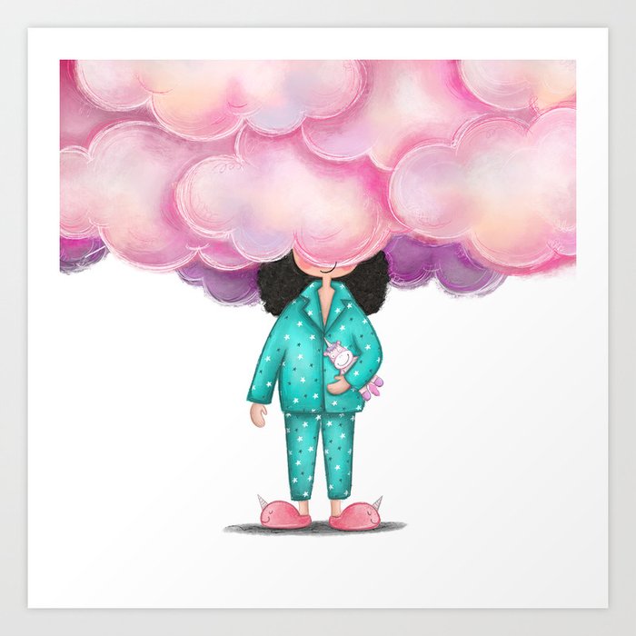 Head In The Clouds Art Print By Ashleyind Society6