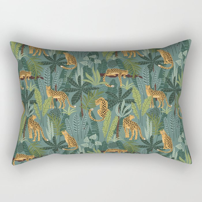 Jungle Leopards Rectangular Pillow