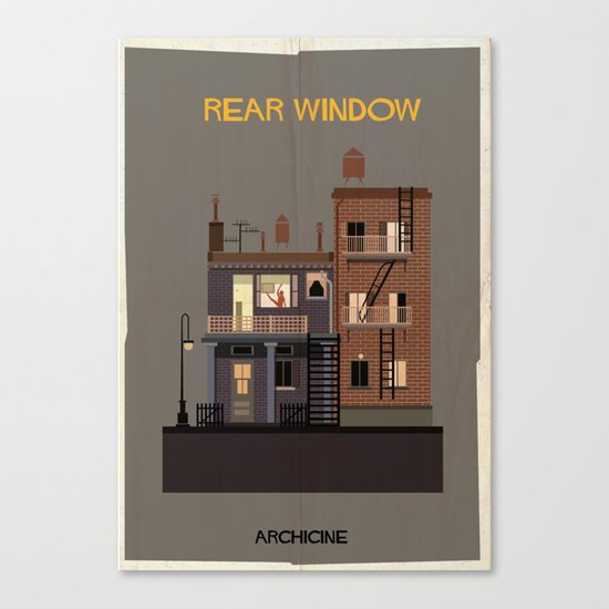 Rear Window Directed by Alfred Hitchcock Canvas Print