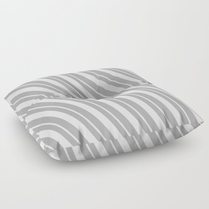 Dark Grey and Lavender Colored Stripes/Lines Pattern Floor Pillow