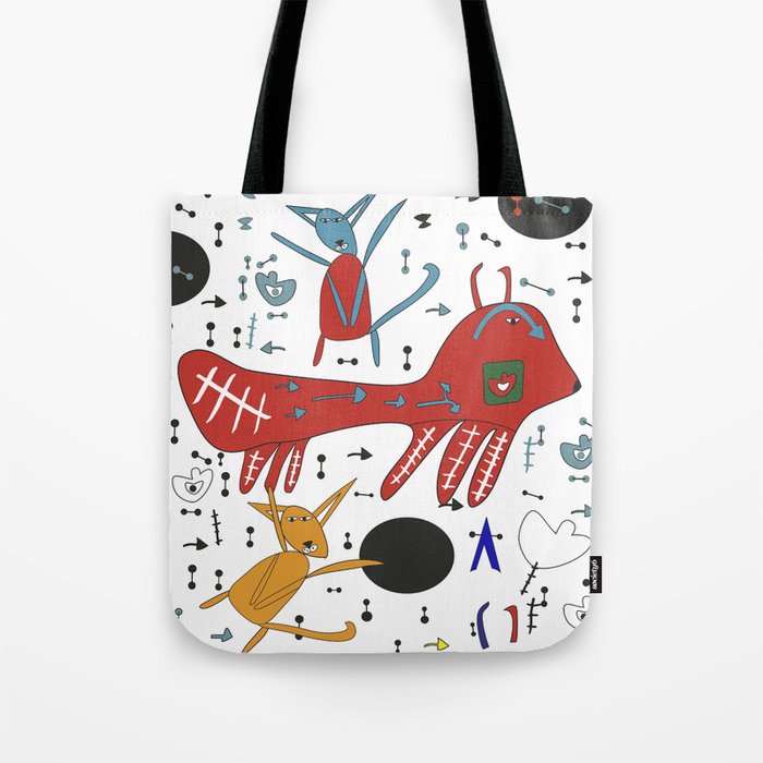 Whale and squirrel Tote Bag