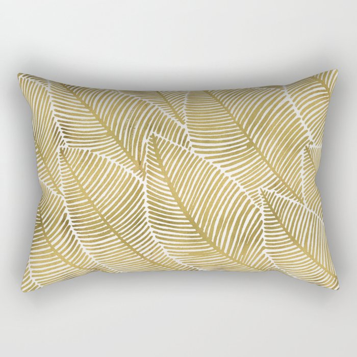 Tropical Gold Rectangular Pillow by Cat Coquillette Society6