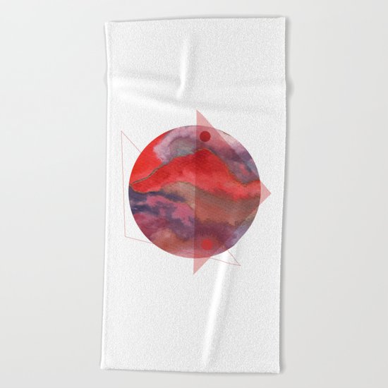 Watercolor S. 05 Beach Towel