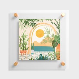Villa View Tropical Landscape / Villa Series Floating Acrylic Print