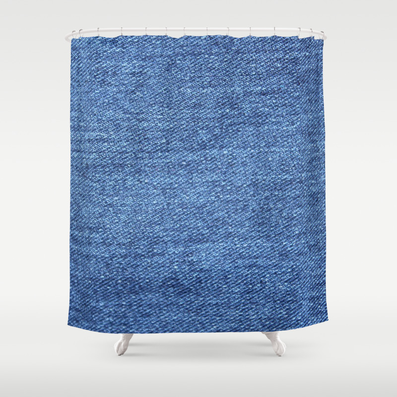 denim shower curtain