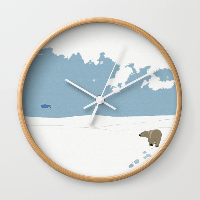 Meanwhile, in Antarctica Wall Clock