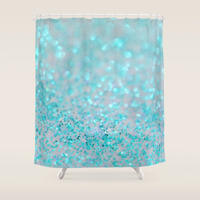 Sweetly Aqua Shower Curtain by Lisa Argyropoulos Society6