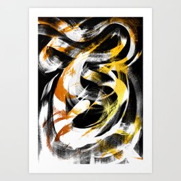 Words of gold Art Print