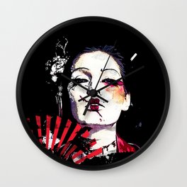 Japanese Creepy Geisha Wall Clock | Tokyo, Creepy, Graphicdesign, Scary, Shiina, Abstract, Nihon, Japanese, Sushi, Kyoto 