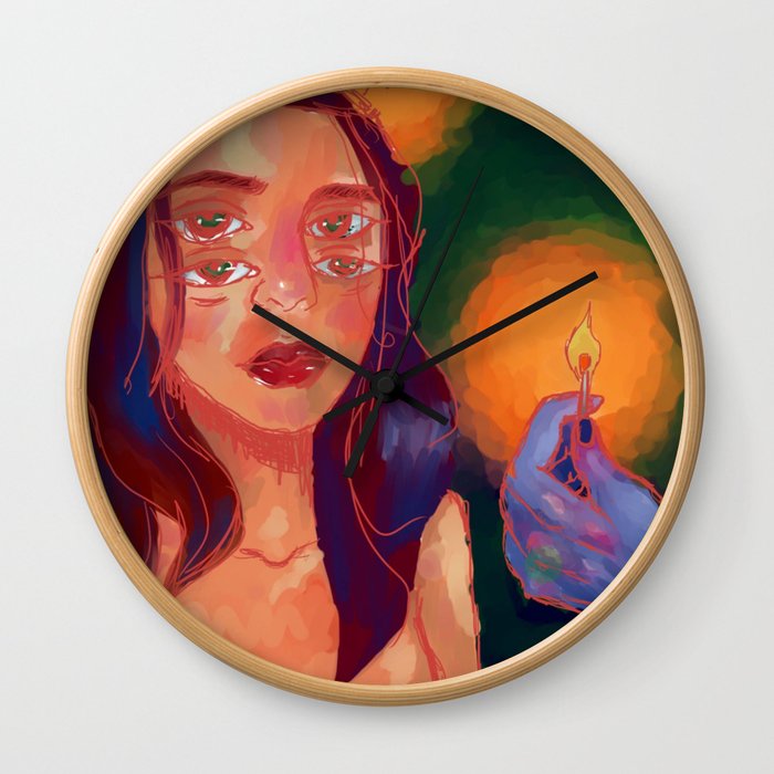 hot skin Wall Clock