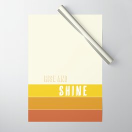 Rise and Shine Sunrise Stripes Wrapping Paper