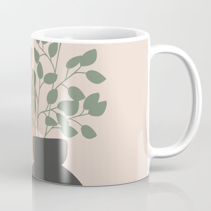 Vase no. 3 with Eucalyptus and Tulip Coffee Mug