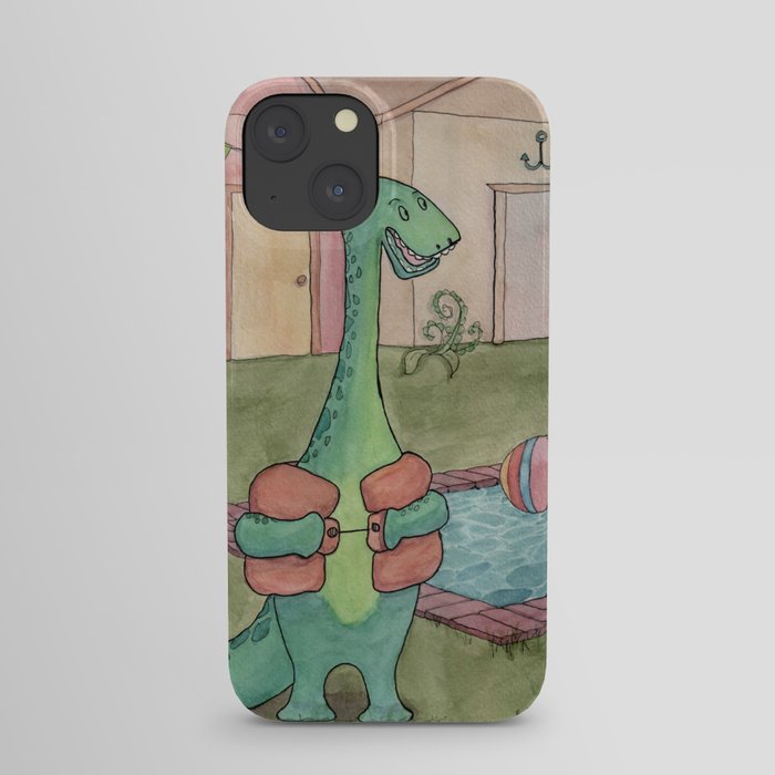 Dino Swim Party iPhone Case