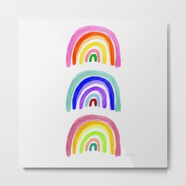 Colorful Rainbows  Metal Print