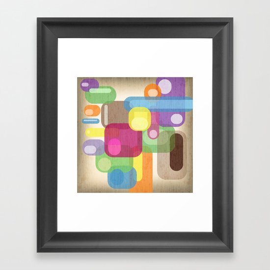 Retro Make'a Me Smile. Framed Art Print