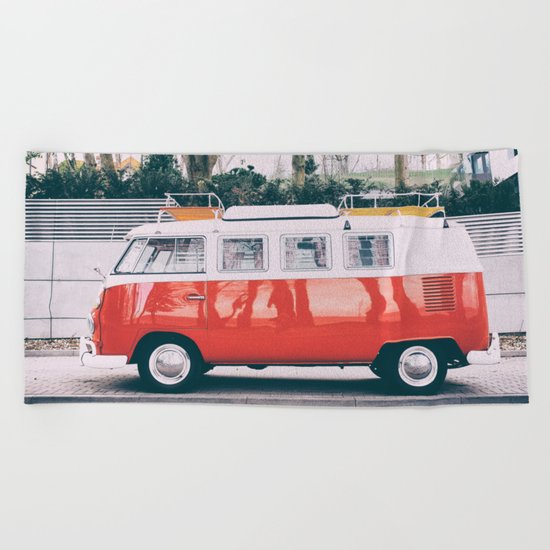 Combi car 4 Beach Towel