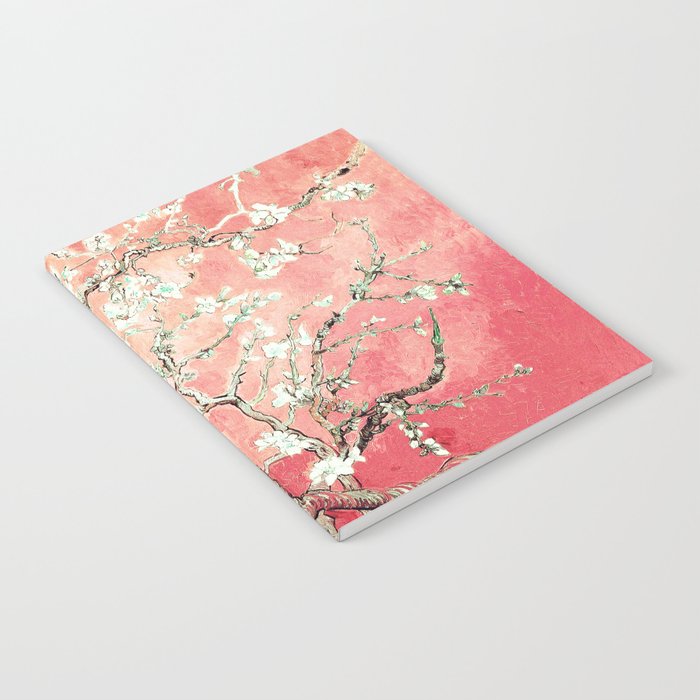 Van Gogh Almond Blossoms : Soft Peach Art & Decor Notebook