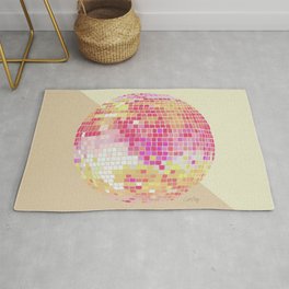 Disco Ball – Pink Ombré Rug