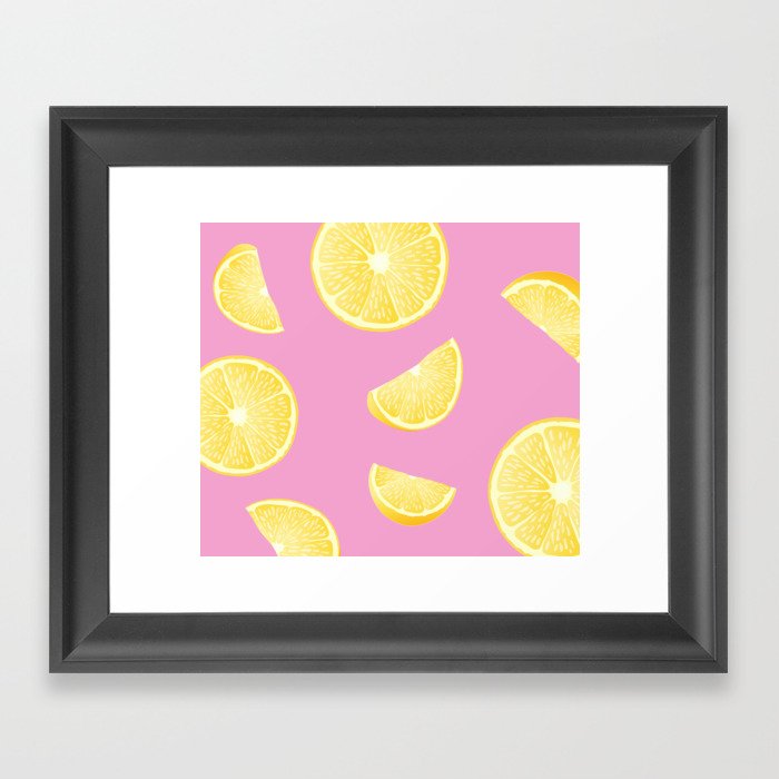 Pull up with a Lemon Framed Art Print