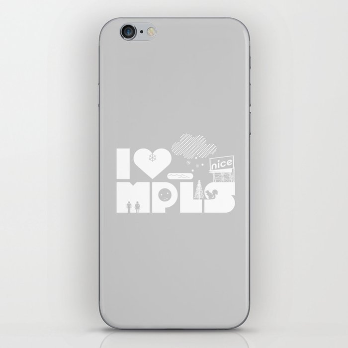 I Heart MPLS iPhone Skin