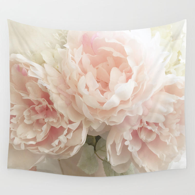 Shabby Chic Cottage Pastel Pink Peony Prints And Peony Home Decor