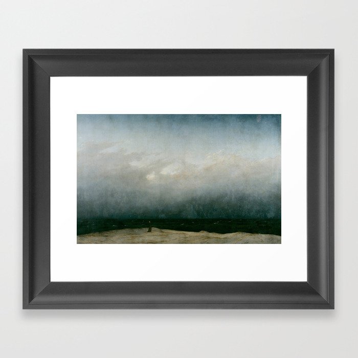 Caspar David Friedrich - The Monk by the Sea Framed Art Print