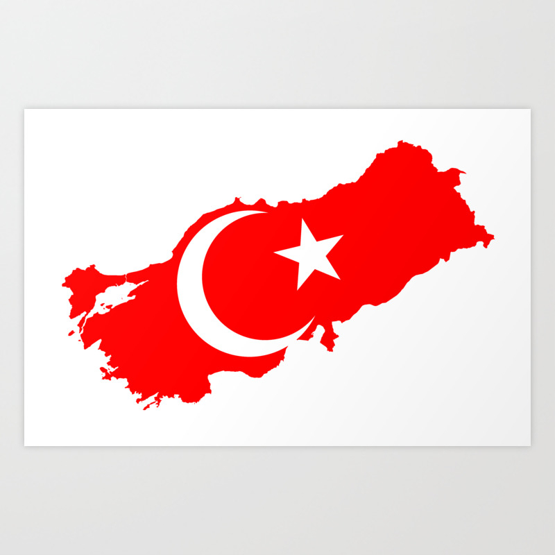 turk bayragi art print by merih001 society6
