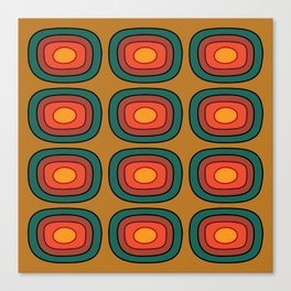 Reto Concentric Circle Pattern 425 Canvas Print
