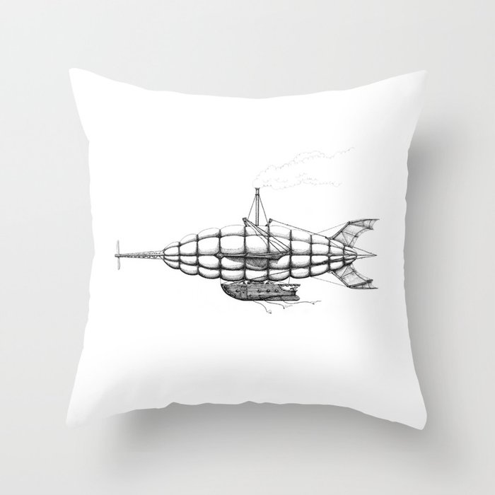 Airship 2 Throw Pillow