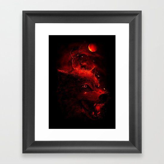 Red Dream Framed Art Print