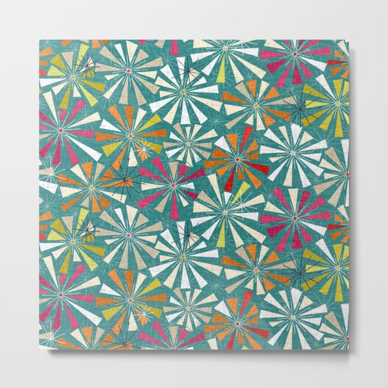 fireworks blue Metal Print