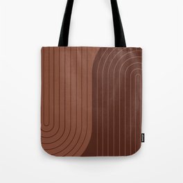 Two Tone Line Curvature XLVII Tote Bag