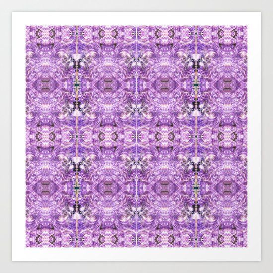 lilac stone flower Art Print