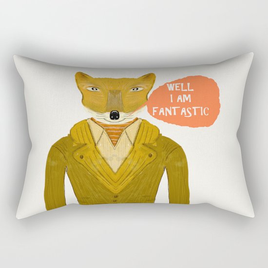 well i am fantastic Rectangular Pillow