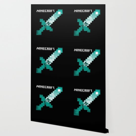 Diamond Sword Mine Wallpaper By Memereview Society6