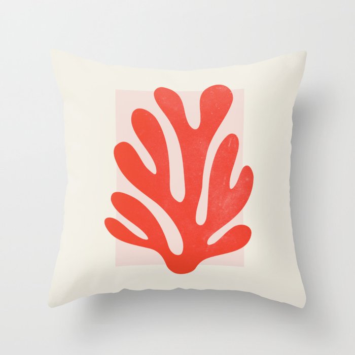 Jazz Leaf: Matisse Edition | Mid Century Series Throw Pillow