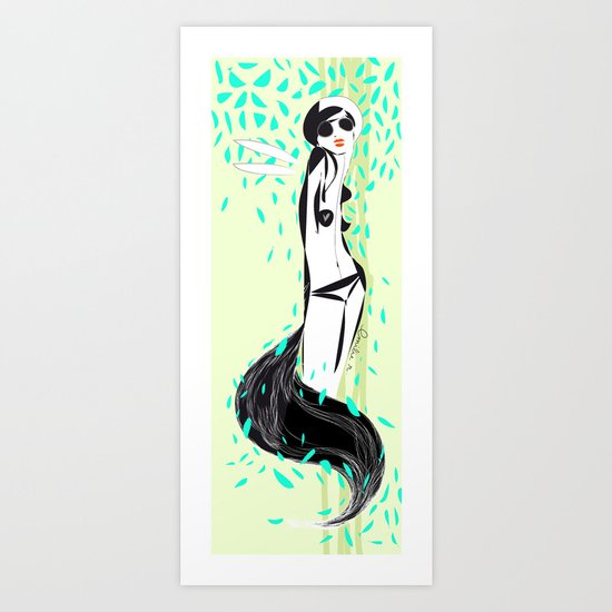 Flyin fox - Emilie R. Art Print