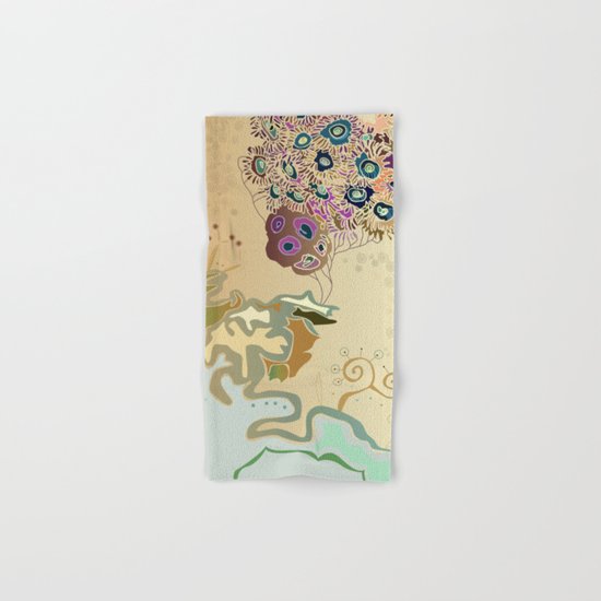 Beige reef Hand & Bath Towel